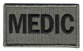 MEDIC patch - black/OD Green
